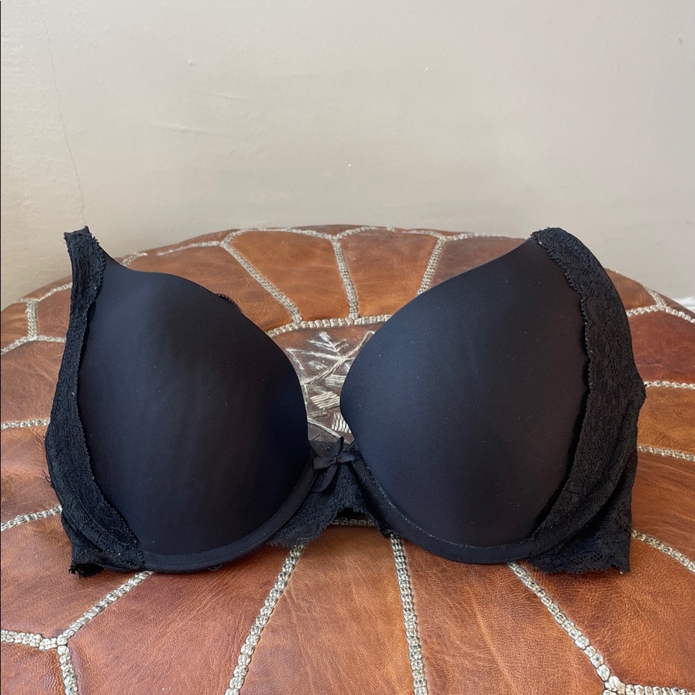Victoria's Secret Black Lace Trim Bra